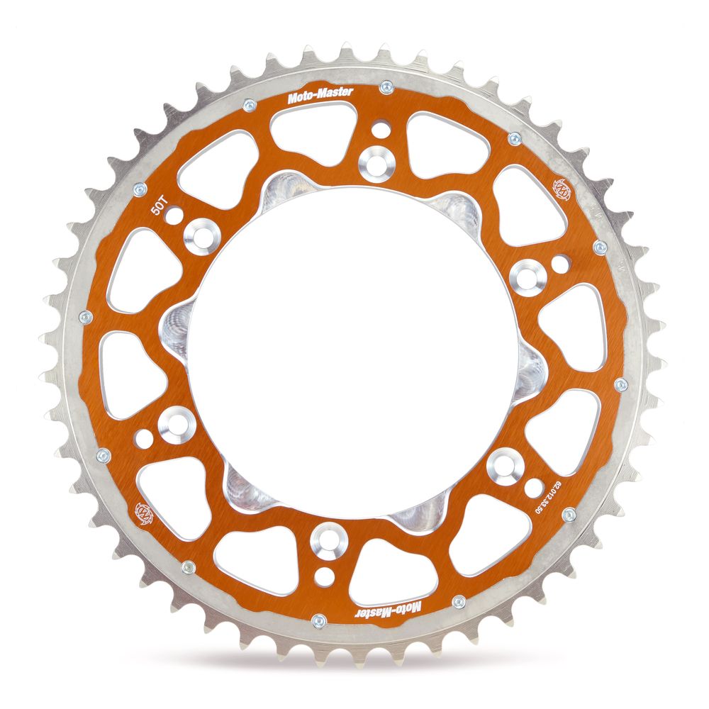 Fusion Series Dual Ring Rear Sprocket (orange, 420-48t) Husqvarna, Ktm Moto Master