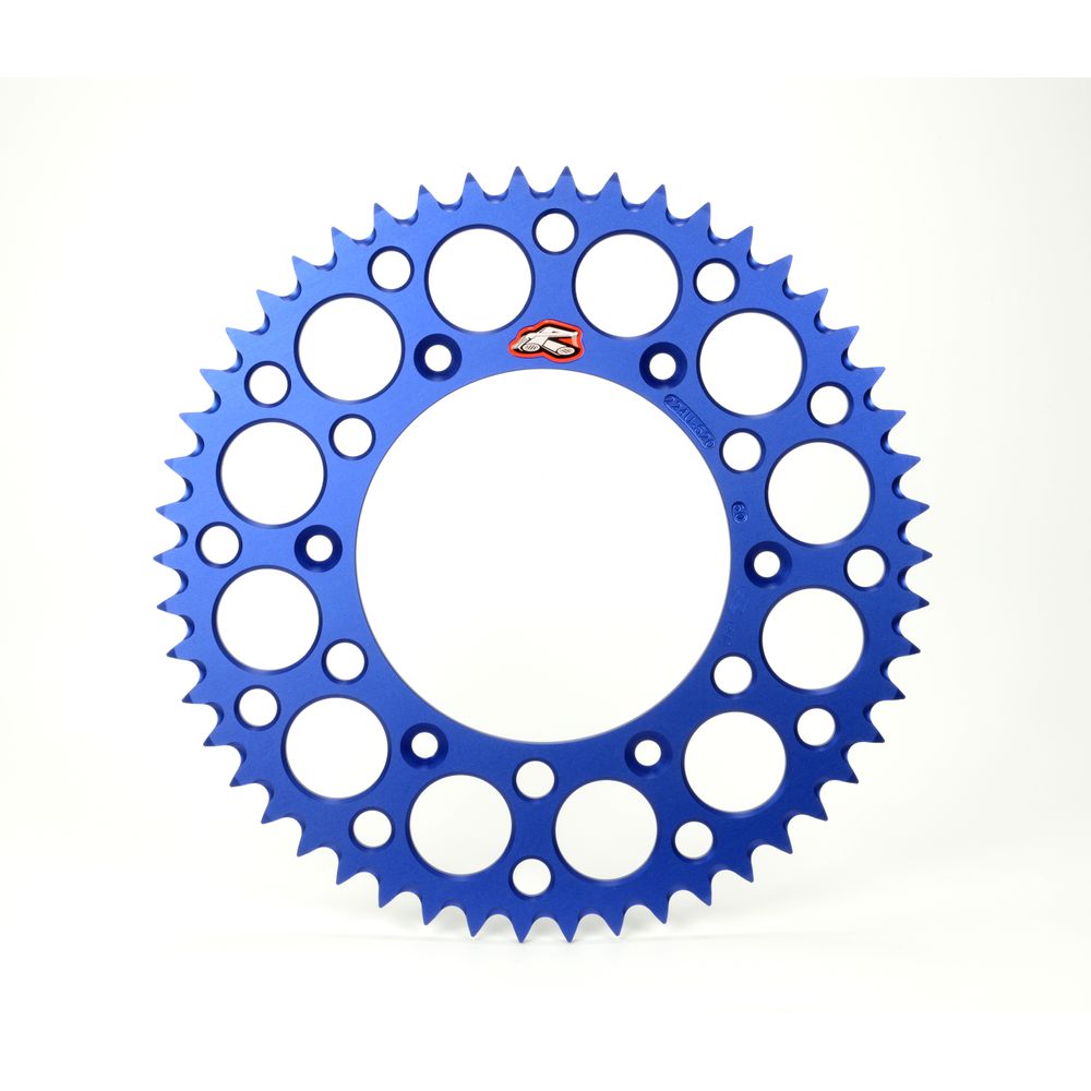 Ergal Ultralight Zahnkranz genutet hinten (520-49Z) | Blau | mit Schmutzablauf