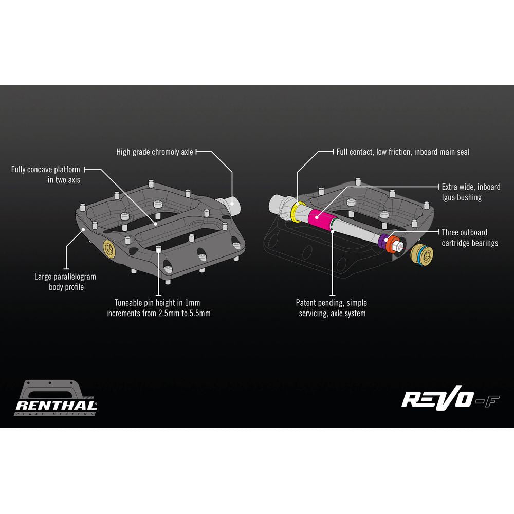 Revo-f Flat | Alugold Pedals Renthal