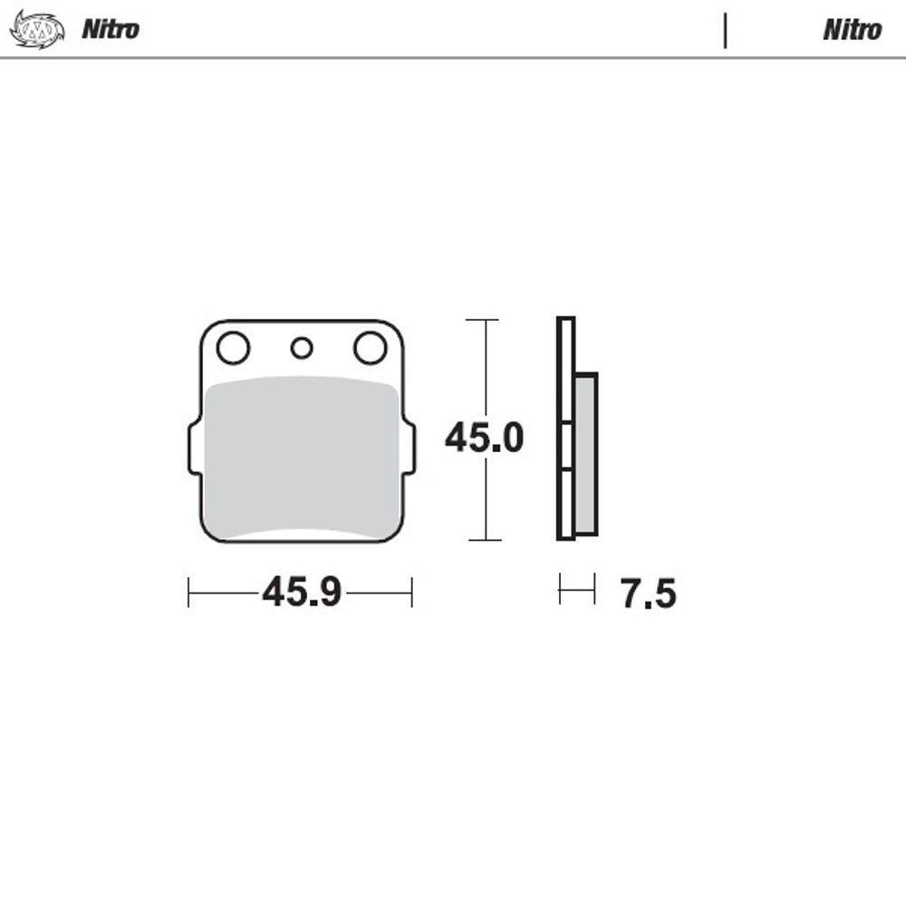 Tampons De Frein Synterisees - Avant &amp; Arriere - Nitro - Minicross Jap 85 (voir Notes)