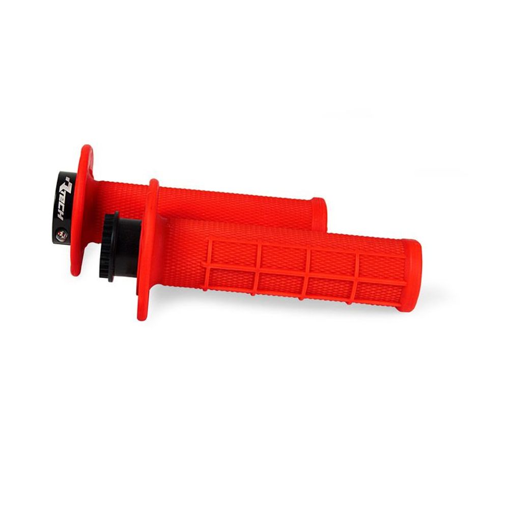 Manopola R20 Lock-On Half Waffle Beta Rr Rosso Fluo Racetech