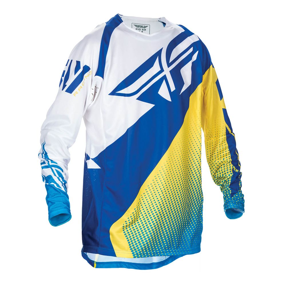 Fly Evo Jersey Blau/Gelb/Weiß M