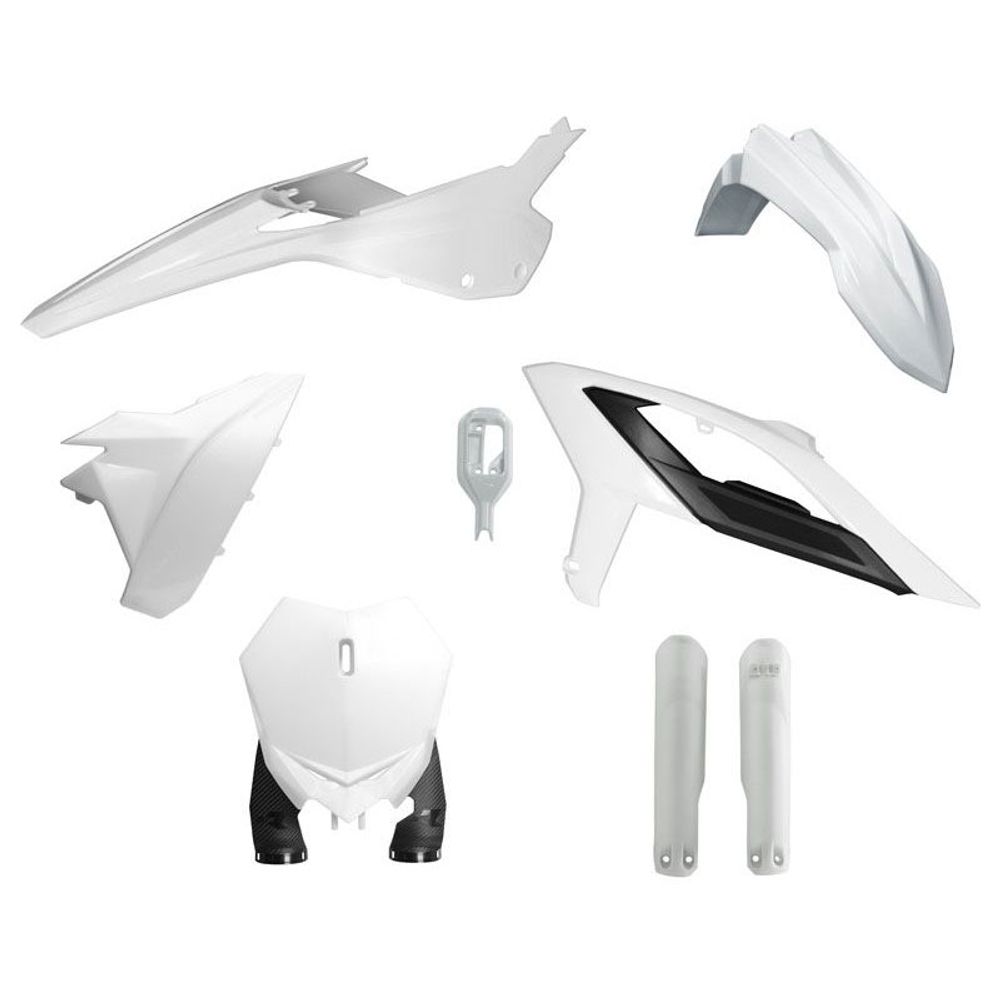 Kit Plastiche 6 Pezzi Con Coperchio Laterale Filtro Aria Replica Bianco Originale 2024 Racetech
