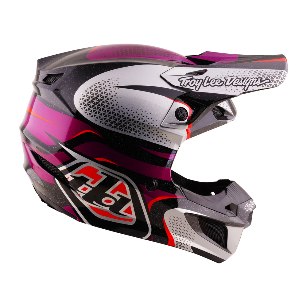 Helmet SE5 Polycarbonate - Aura - Purple / Black - M Troy Lee Designs