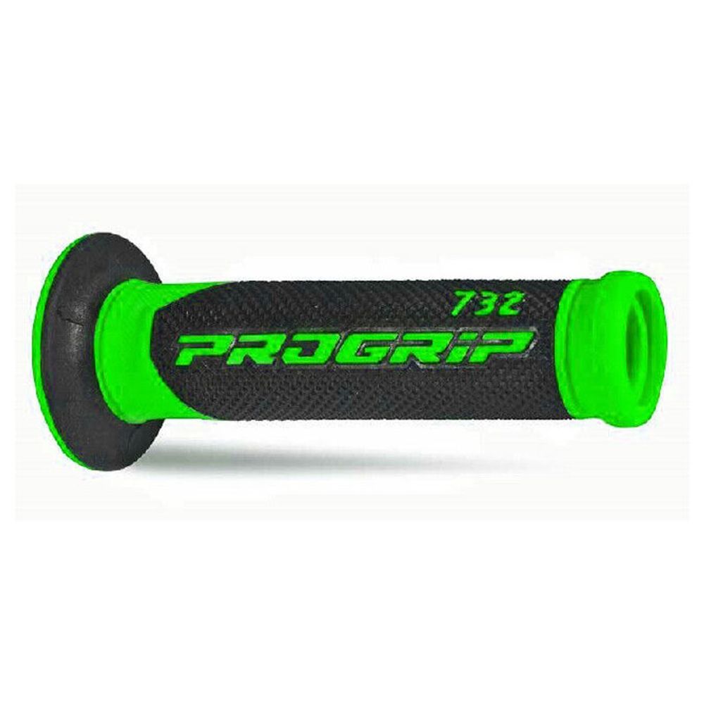 Grips Progrip 788 Mm 22/25 - Double Density - Fluo Green/black - Closed End