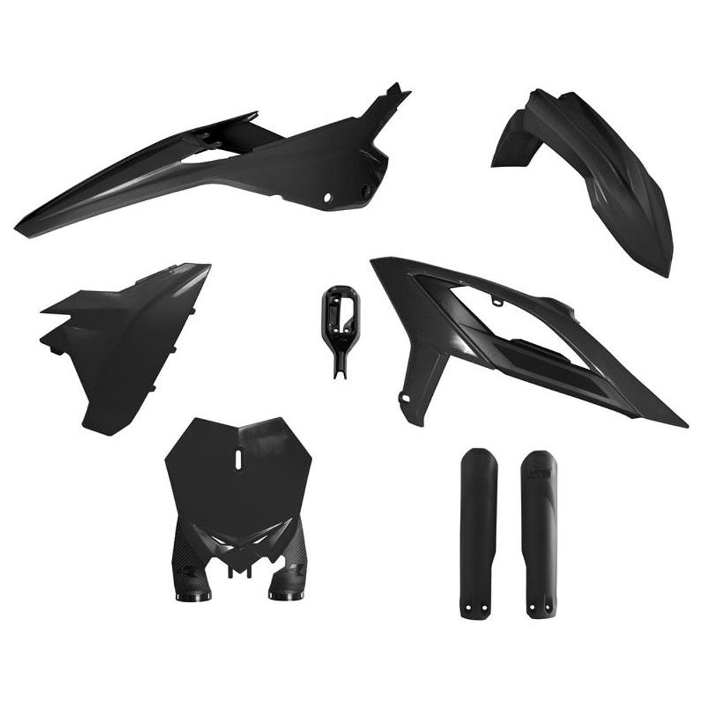 Kit Plastique 6 Pièces Avec Couvercle Latéral De Filtre À Air Noir  Racetech