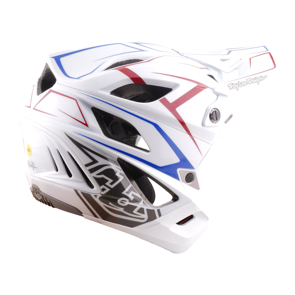 Casco Stage Stunt Pinstripe Bianco XS/SM Troy Lee Designs