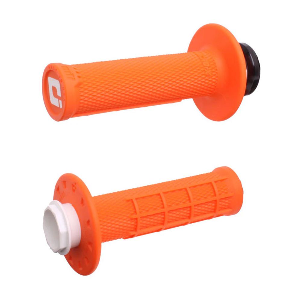 Micro-x Lock-on Grips | Half-waffle | 28mm-29mm | Red - Silver