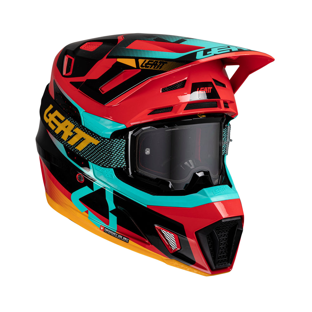 Casco de motocross 7.5 con gafas incluidas