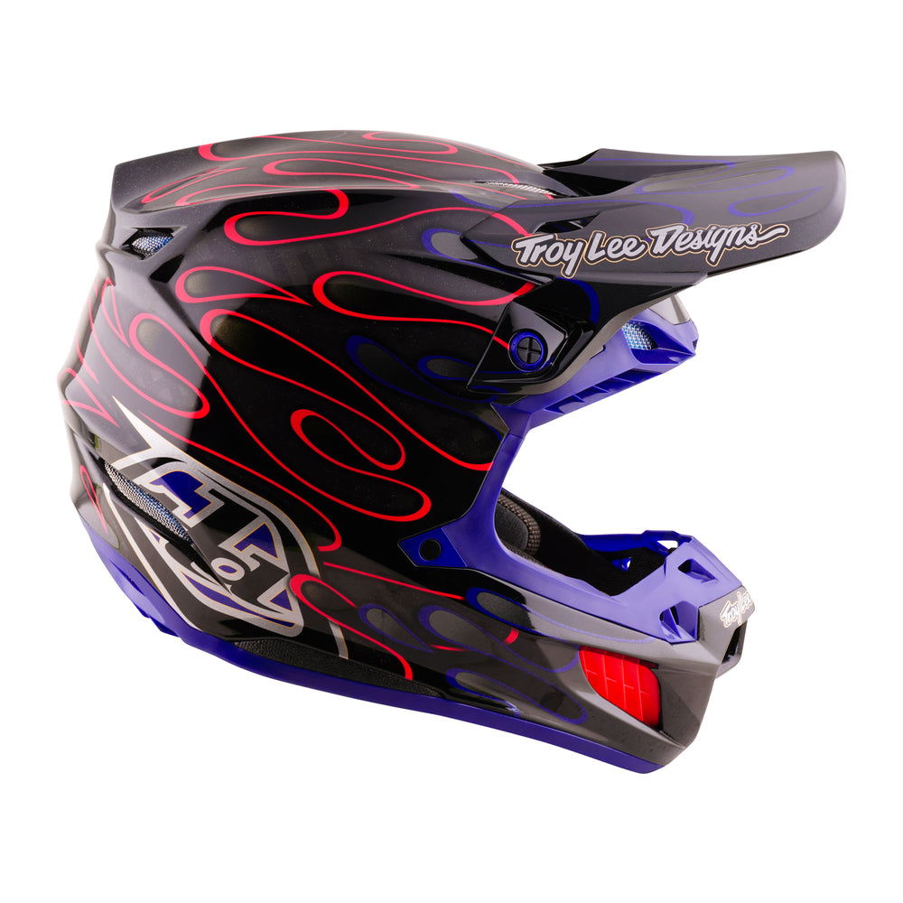 Helmet SE5 Carbon - Overspray - Black / Magenta - L Troy Lee Designs