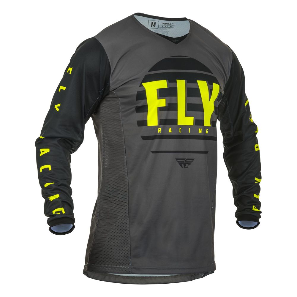 Cross Kinetic K220 Black/Grey/Fluo S Jersey Fly Racing