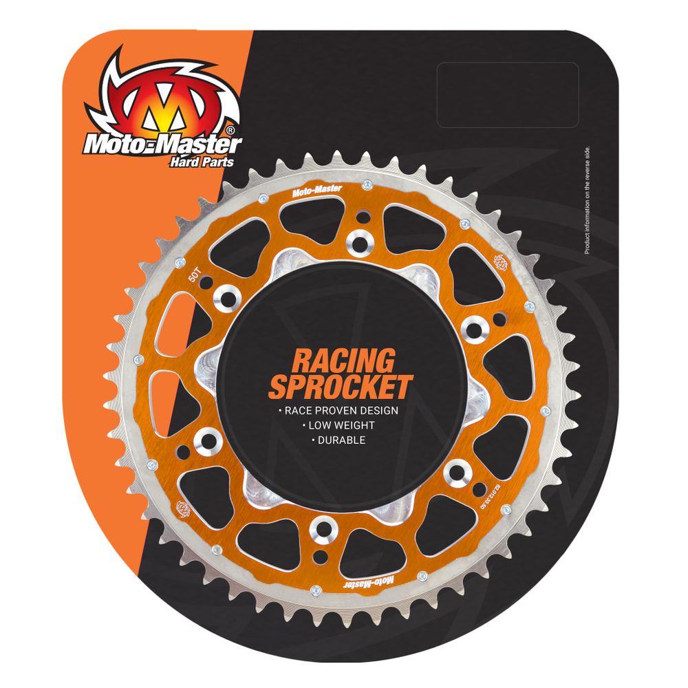 Fusion Series Dual Ring Rear Sprocket (orange, 420-48t) Husqvarna, Ktm Moto Master