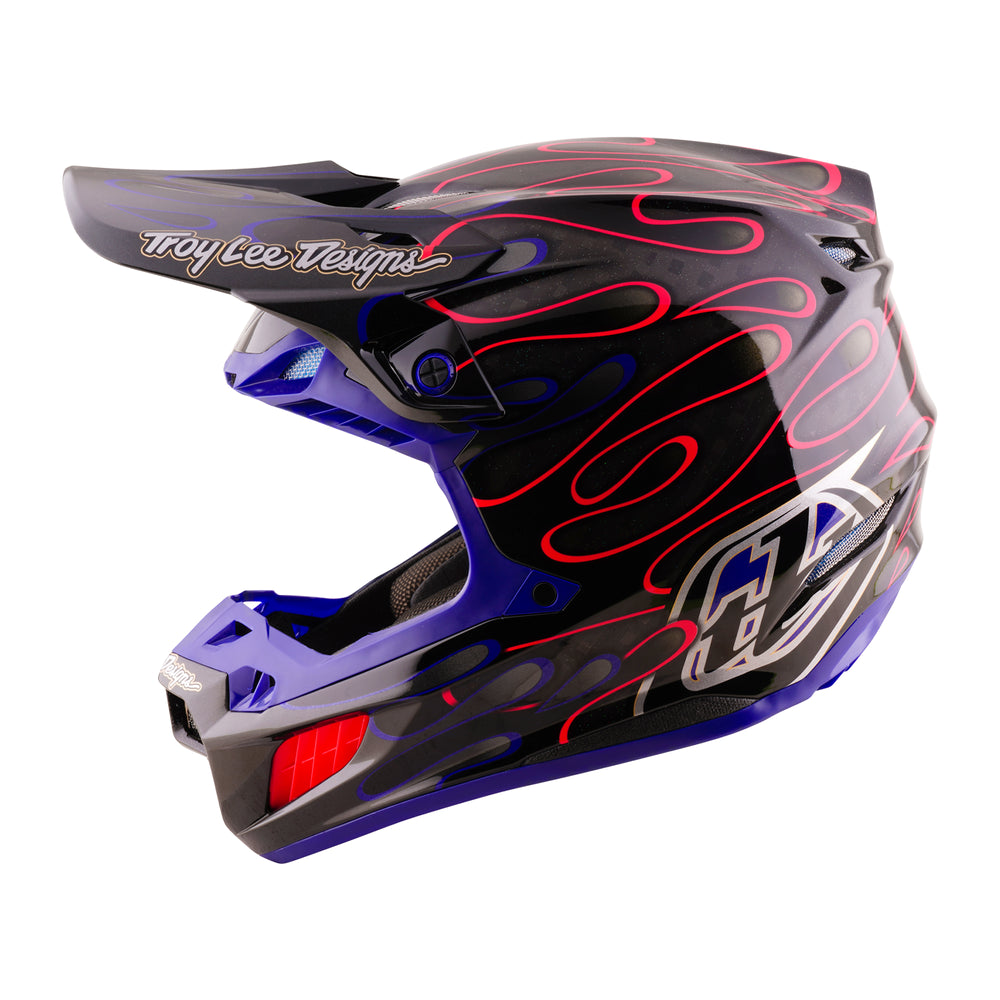 Helmet SE5 Carbon - Overspray - Black / Magenta - S Troy Lee Designs