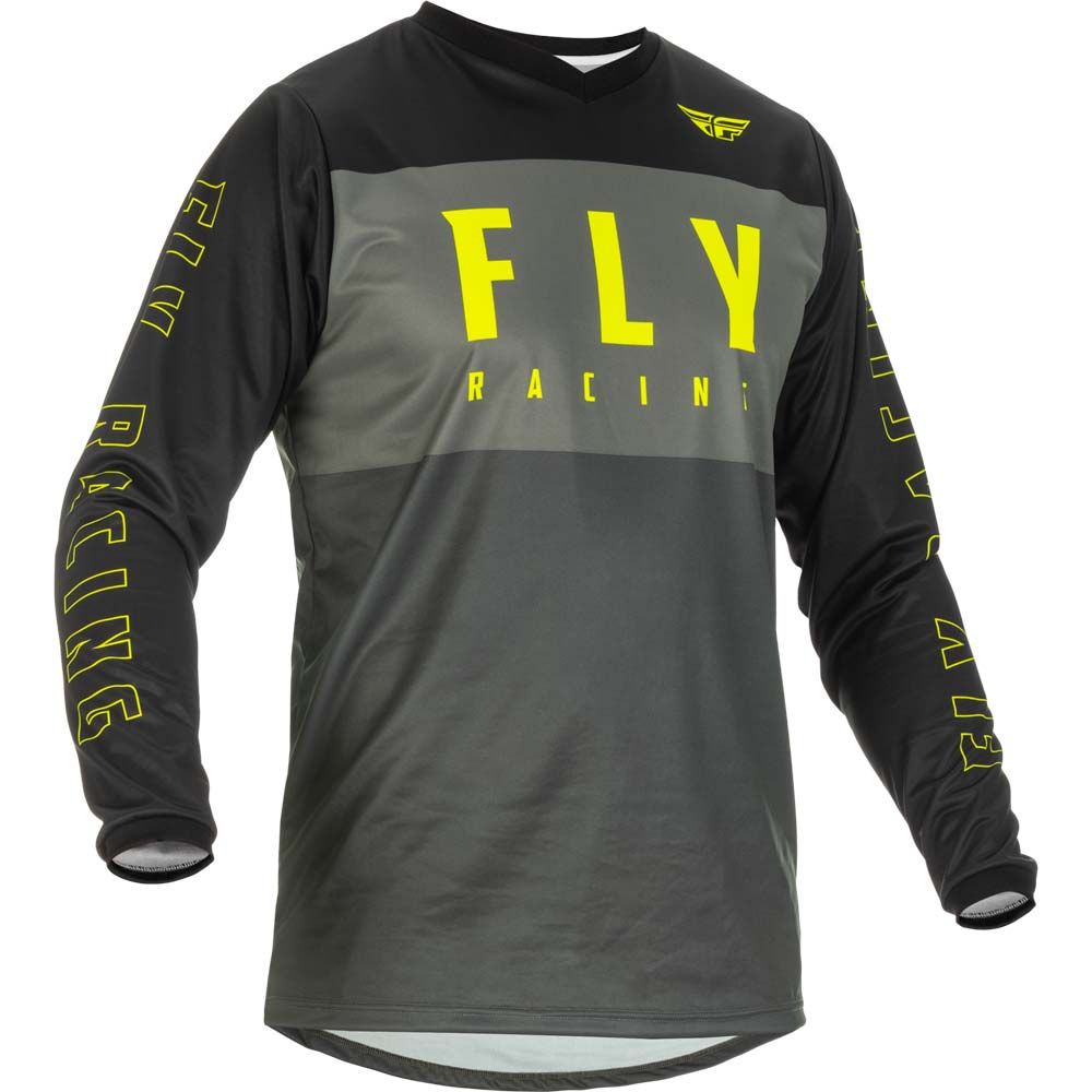 Maillot F-16 Gris/Negro/Flúor Ys