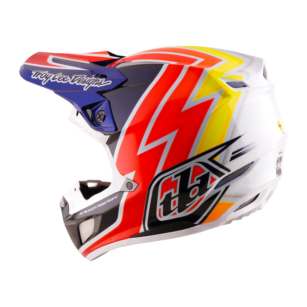 Casque SE5 Carbon - Boltz - Bleu / Blanc - M Troy Lee Designs