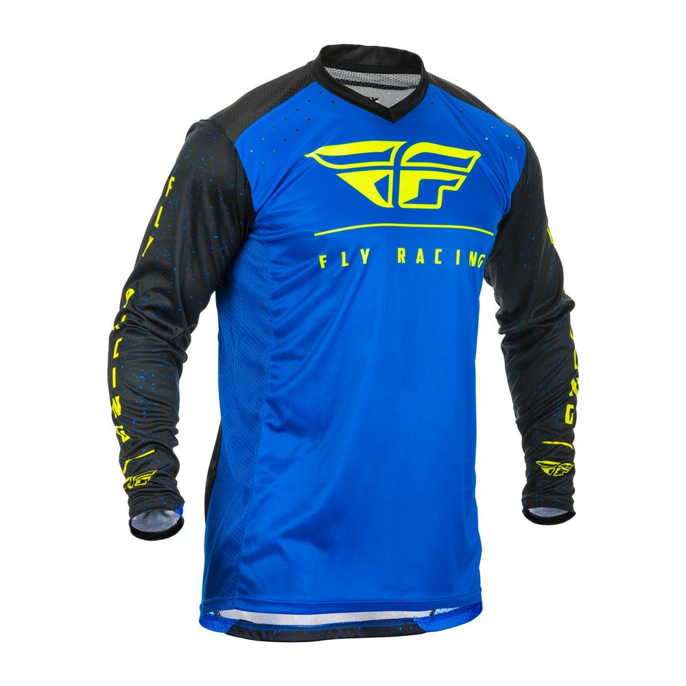 Maillot Cross Lite Azul/Negro/Fluo 2XL