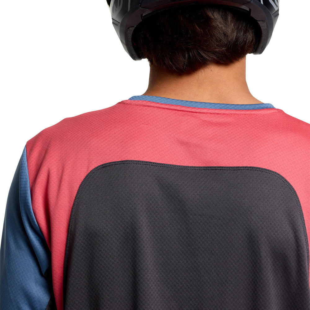 Maillot Stage Short Sleeve - Signature - bleu - L Troy Lee Designs