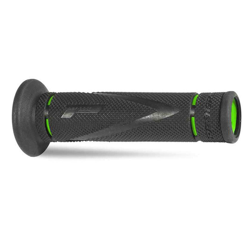 Puños Progrip 838 Mm 22/25 - Doble Densidad - Verde/negro - Extremo Cerrado