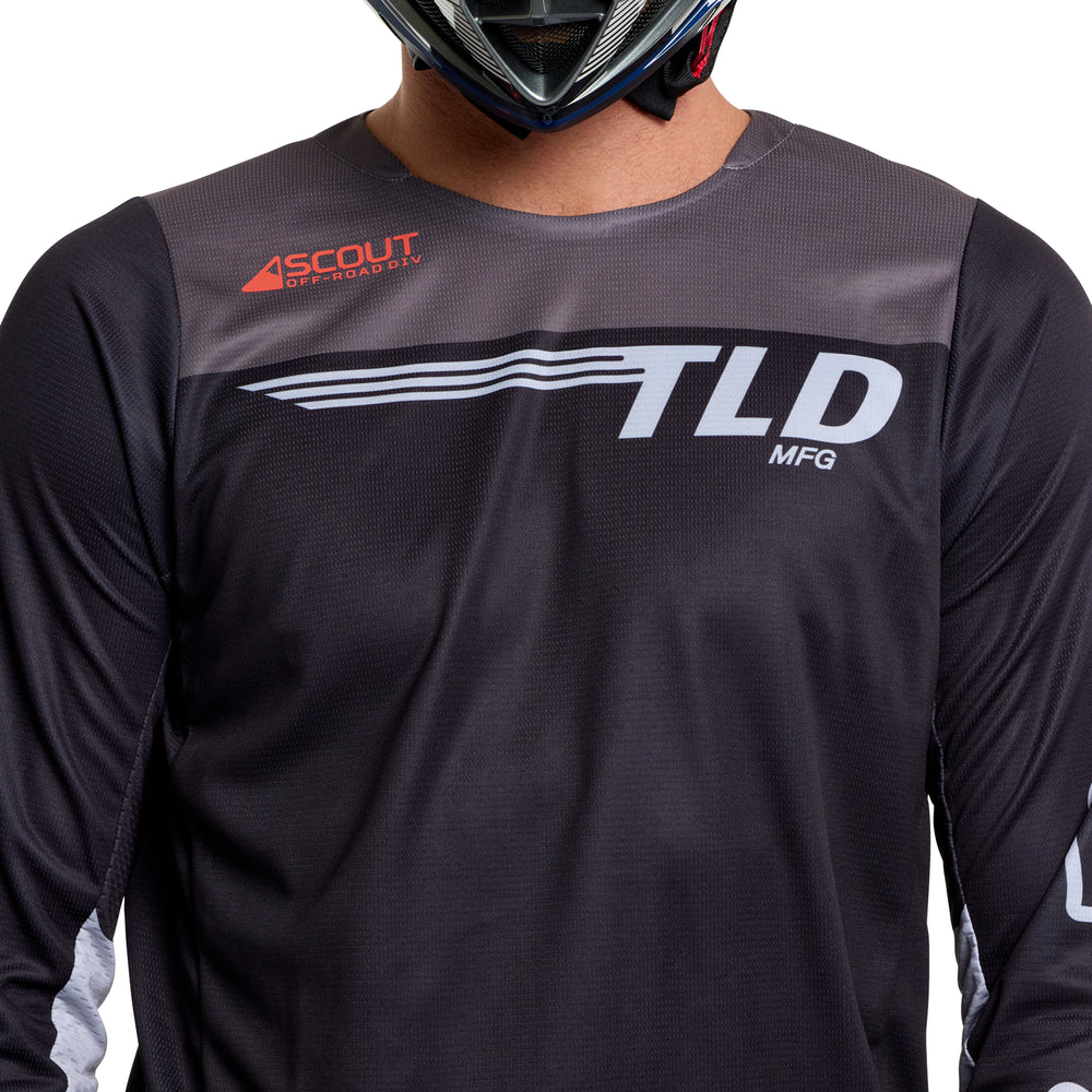 T-shirt Scout GP Pro - Winged - Black - XL Troy Lee Designs