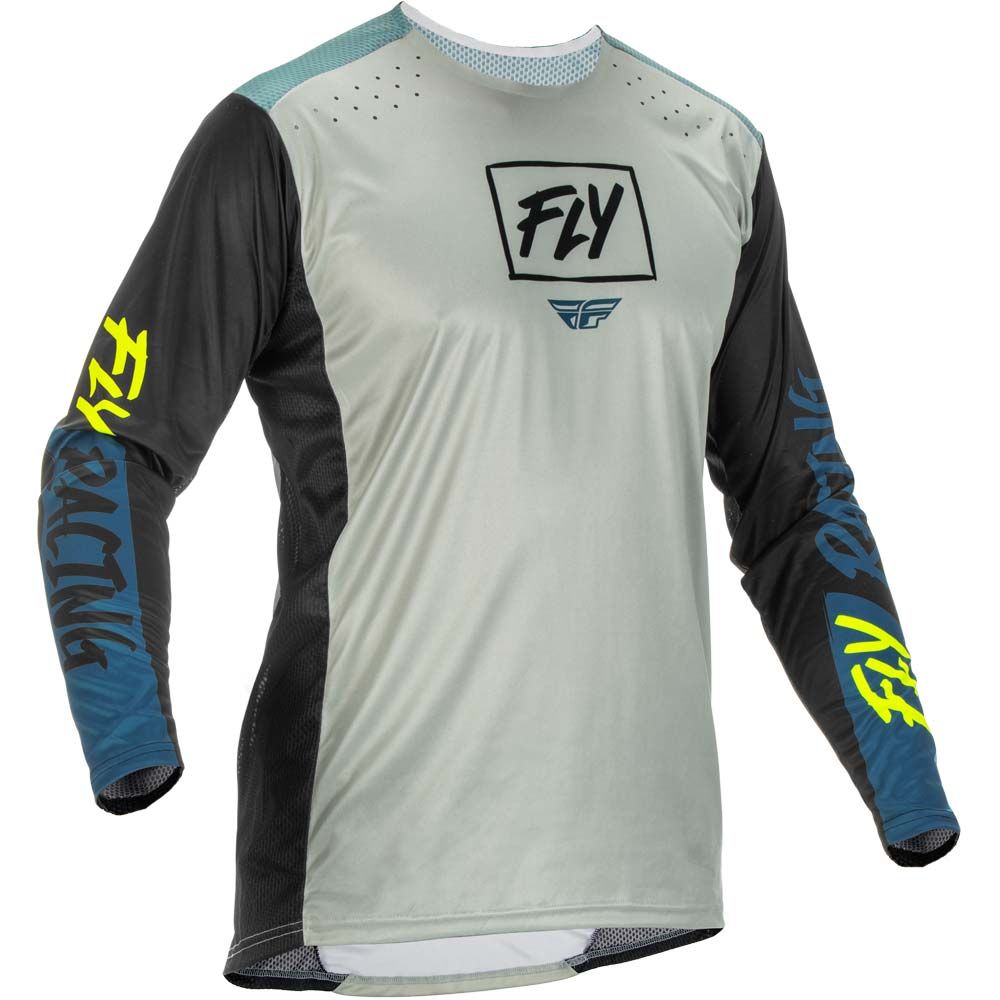 Pull Lite Gris/Bleu sarcelle/Fluo S Fly Racing