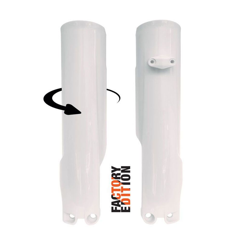 Protectores de horquilla Factory de envoltura completa blancos Réplica KTM