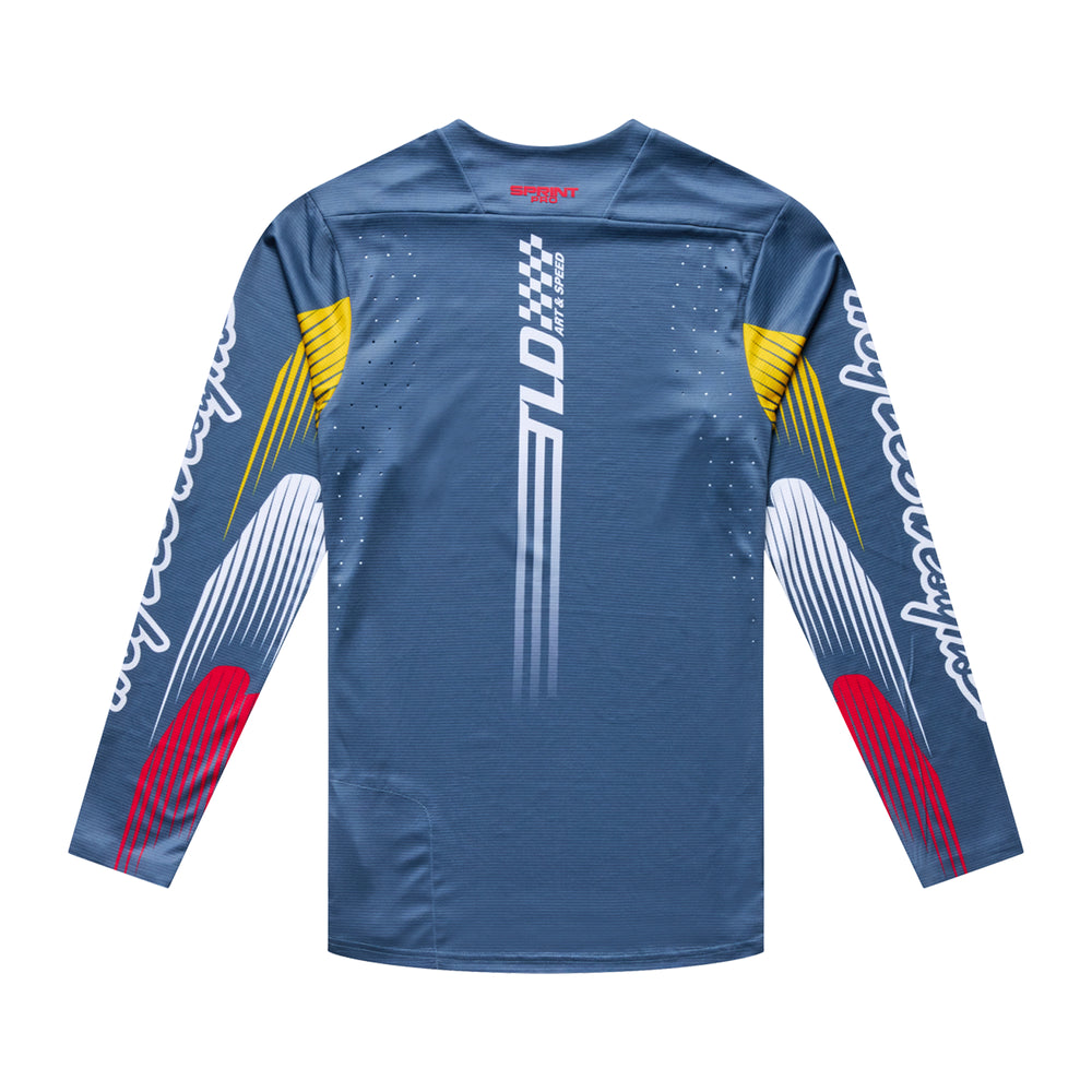 T-shirt Sprint Pro - Mono - Blue - Black | L Troy Lee Designs