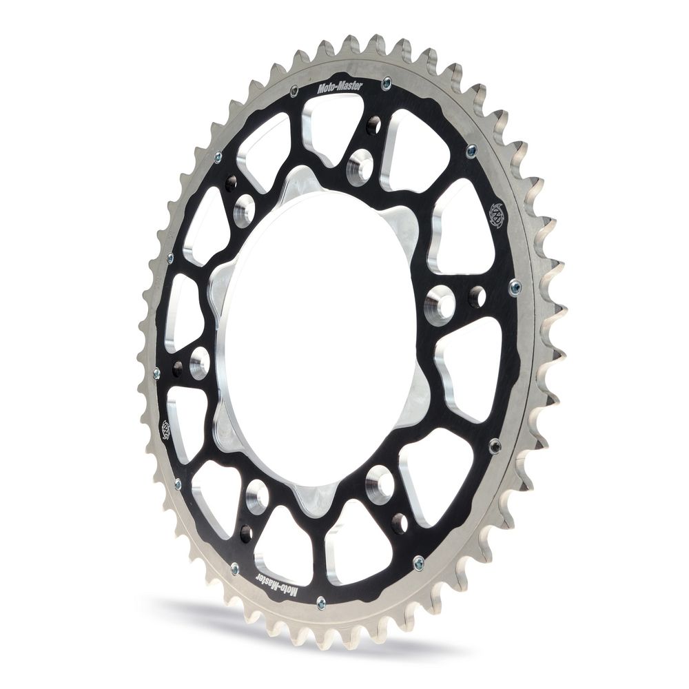 Fusion Series Dual Ring Rear Sprocket (black, 428-49t) Suzuki, Yamaha Moto Master