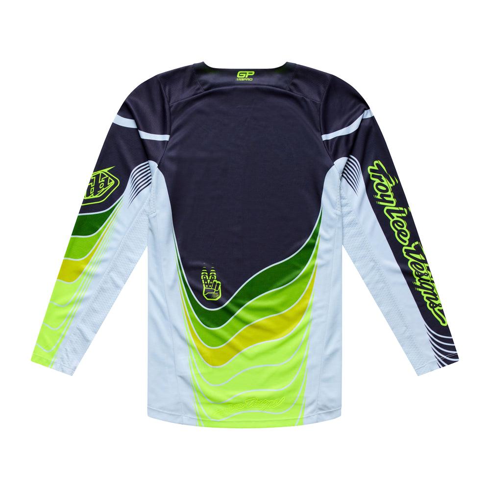 Maille GP Pro - Stagger - Noir / Jaune fluo - L Troy Lee Designs