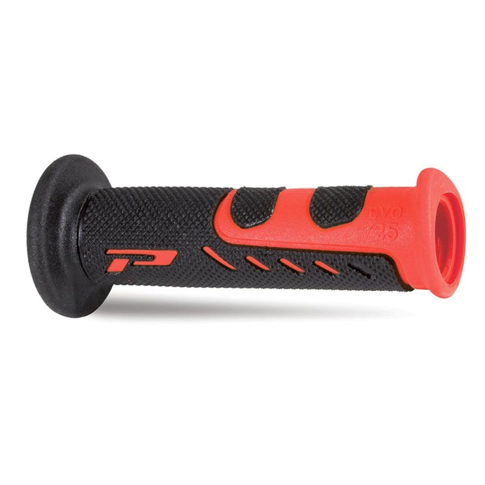 Grips Progrip 725 Mm 22/25 - Double Density - Red/black - Closed End