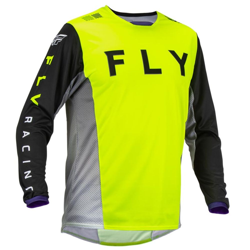 Maillot Kinetic Kore Fluo/noir M Fly Racing