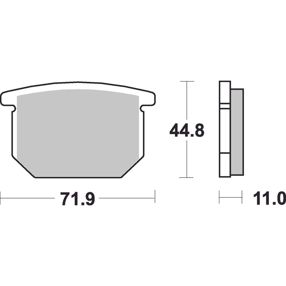 Street Brake Pads | Organic Standard | Front - Ecer90