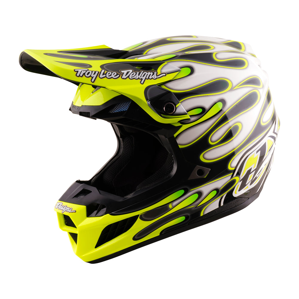 Casco SE5 Composite - Overspray - Grigio / Giallo fluo - XS Troy Lee Designs
