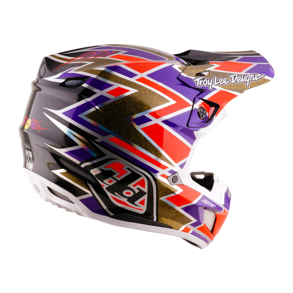 Helmet SE5 Carbon - Flush - Purple - L Troy Lee Designs
