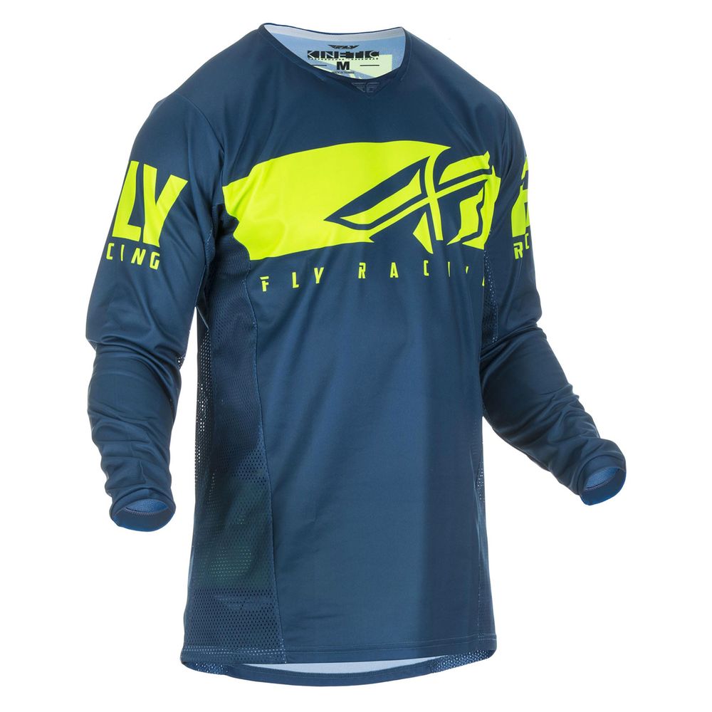 Cross Kinetic Shield Blue/Fluo Jersey Tg.Xl Fly Racing