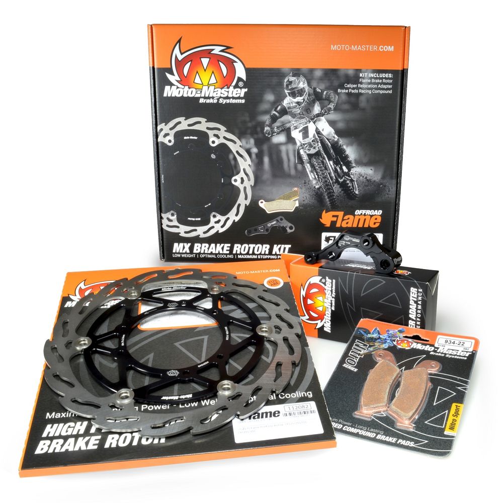 Kit de freno Offroad - 220mm - Trasero - Ktm: Sx85, Freeride (Disco-adaptador-pastillas)