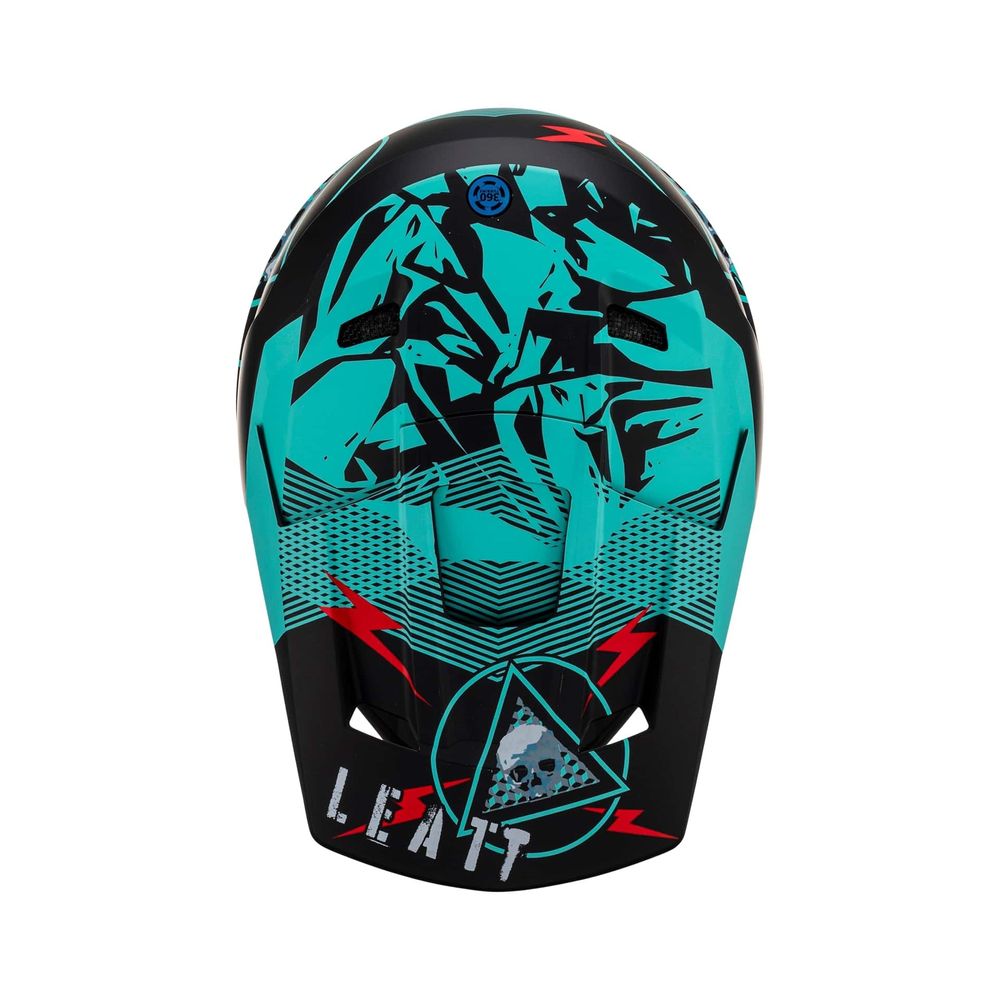 Visiera Casco Di Ricambio Moto 2.5 V23 | Blu Verde | XS-S Leatt
