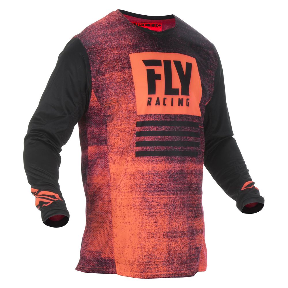 Cross Kinetic Noiz Trikot Rot Fluo/Schwarz Gr.S