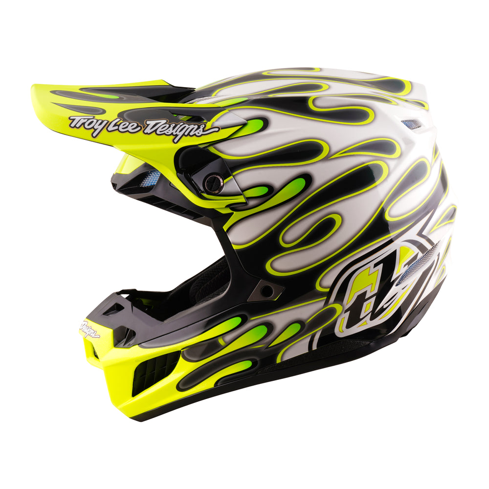 Casco SE5 Composite - Overspray - Grigio / Giallo fluo - XS Troy Lee Designs