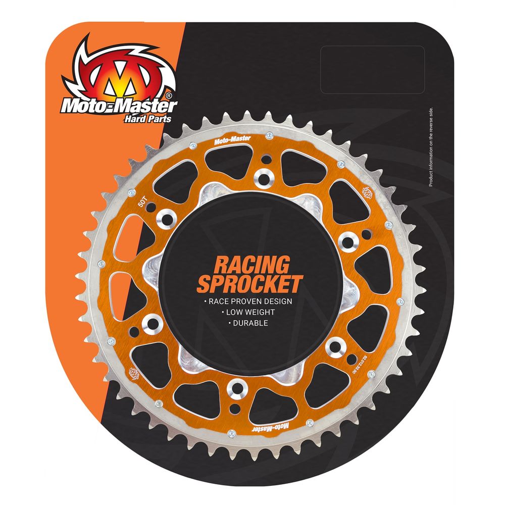 Fusion Series Dual Ring Rear Sprocket (orange, 520-50t) Ktm Moto Master
