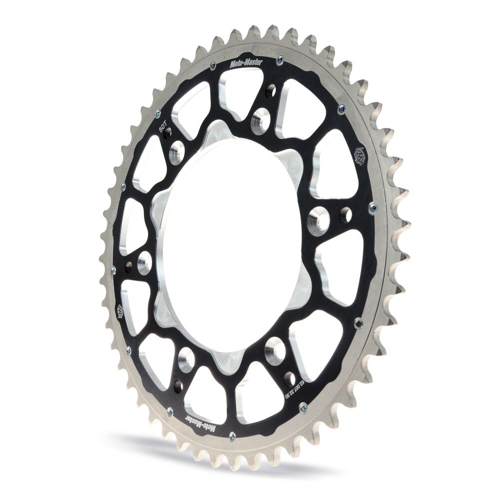 Fusion Series Dual Ring Rear Sprocket (black, 520-48t) Yamaha Moto Master