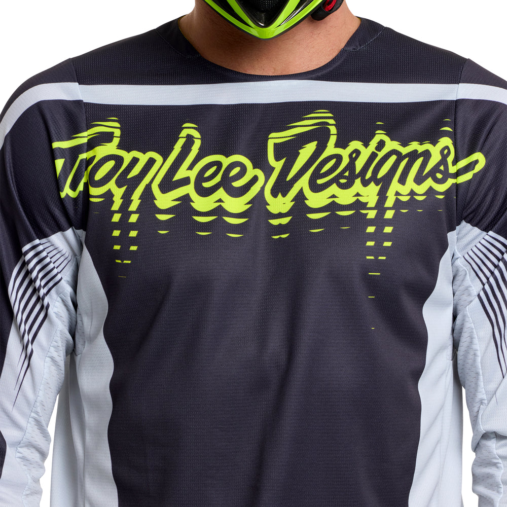 Maille GP Pro - Stagger - Noir / Jaune fluo - L Troy Lee Designs