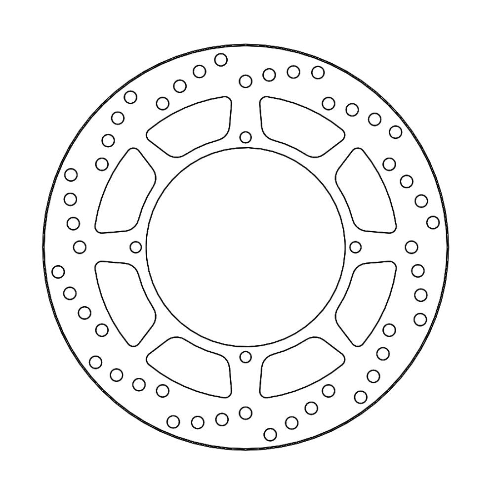 Brake Disc Off-road Vintage - Front - Yamaha: Yz125/250/490 (1985-1985) - Grafite Offroad