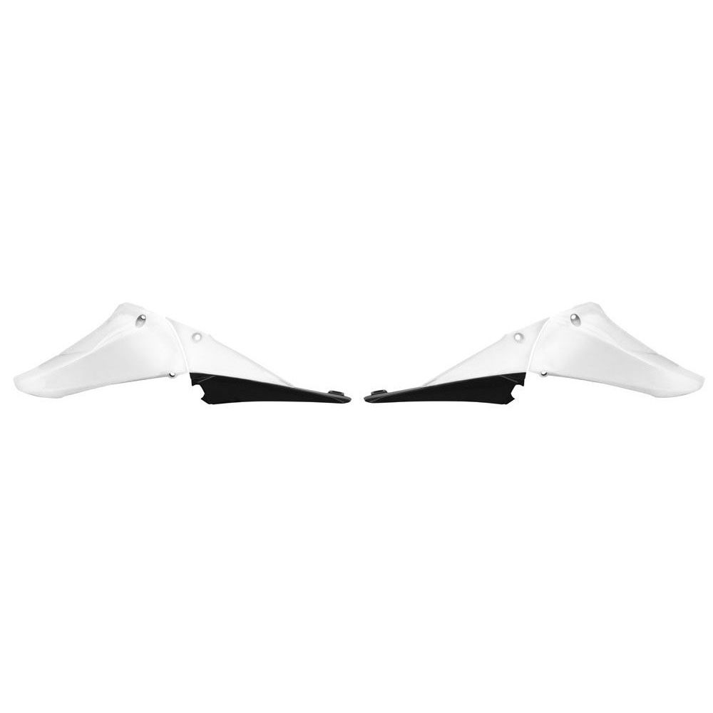 Radiator Scoops Replica Yamaha White-black - Grafite Offroad