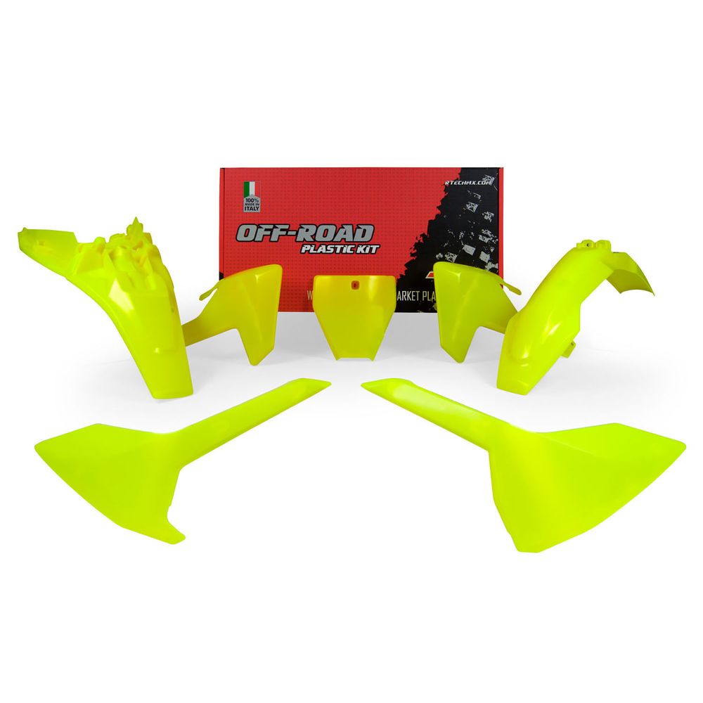 Plastics Kit 5 Pcs Neon Yellow Replica Husqvarna - Grafite Offroad