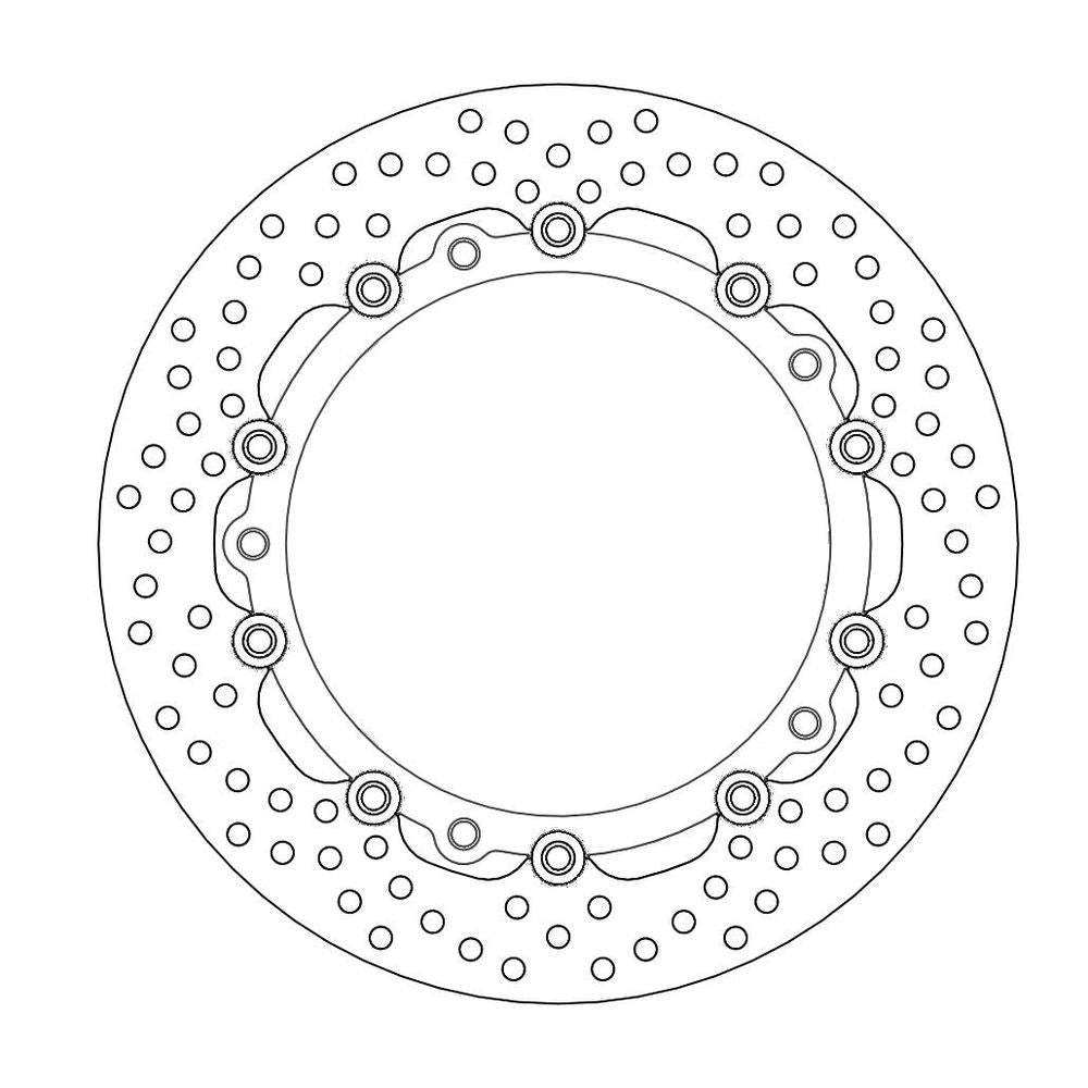 Brake Disc Road Halo - Floating - Front - Bmw: R850, R1100/1150/1200 - Grafite Offroad