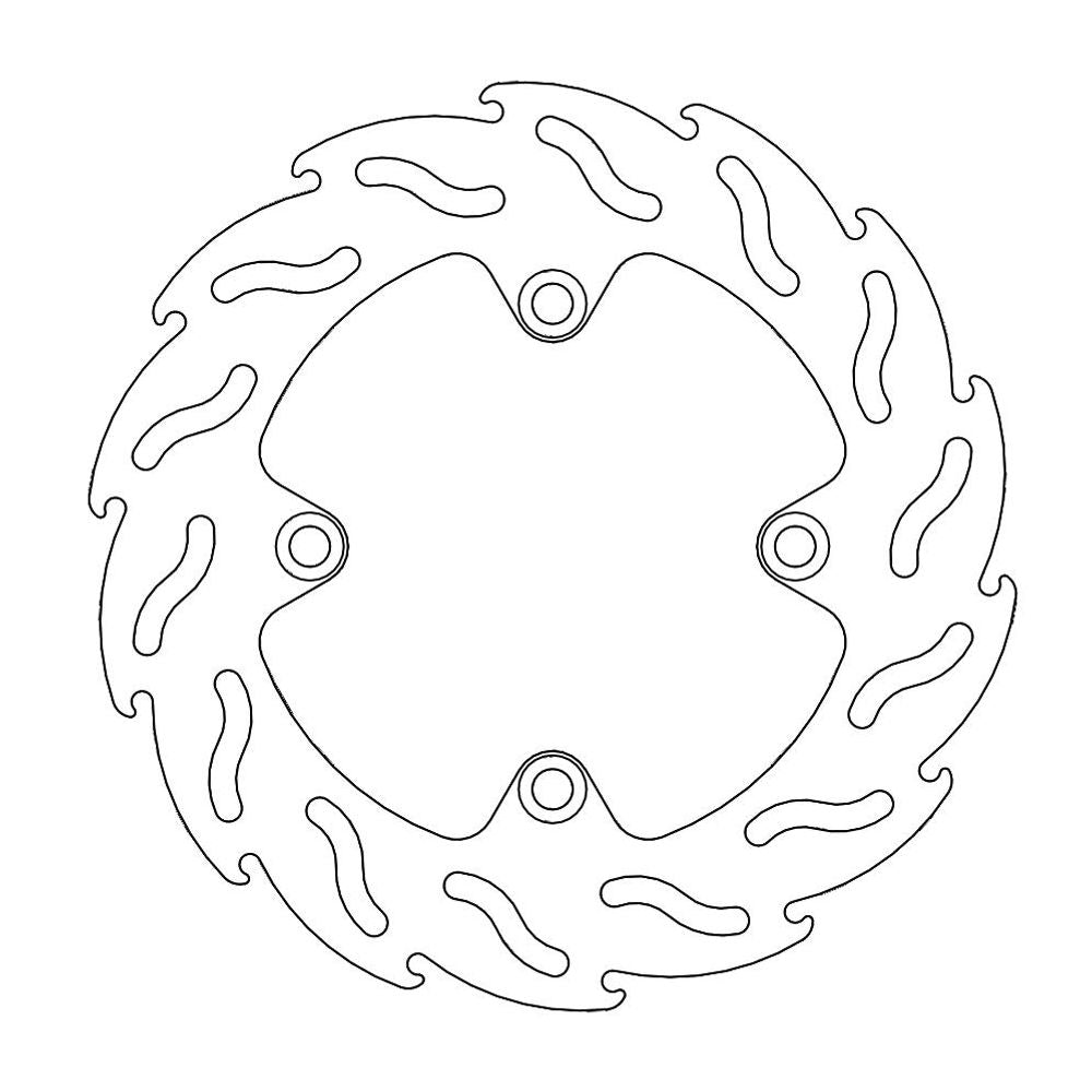 Brake Disc Road Flame - Rear - Honda: Xlv600/700 Transalp, Xrv650, Cb750, Cb900 Hornet - Grafite Offroad