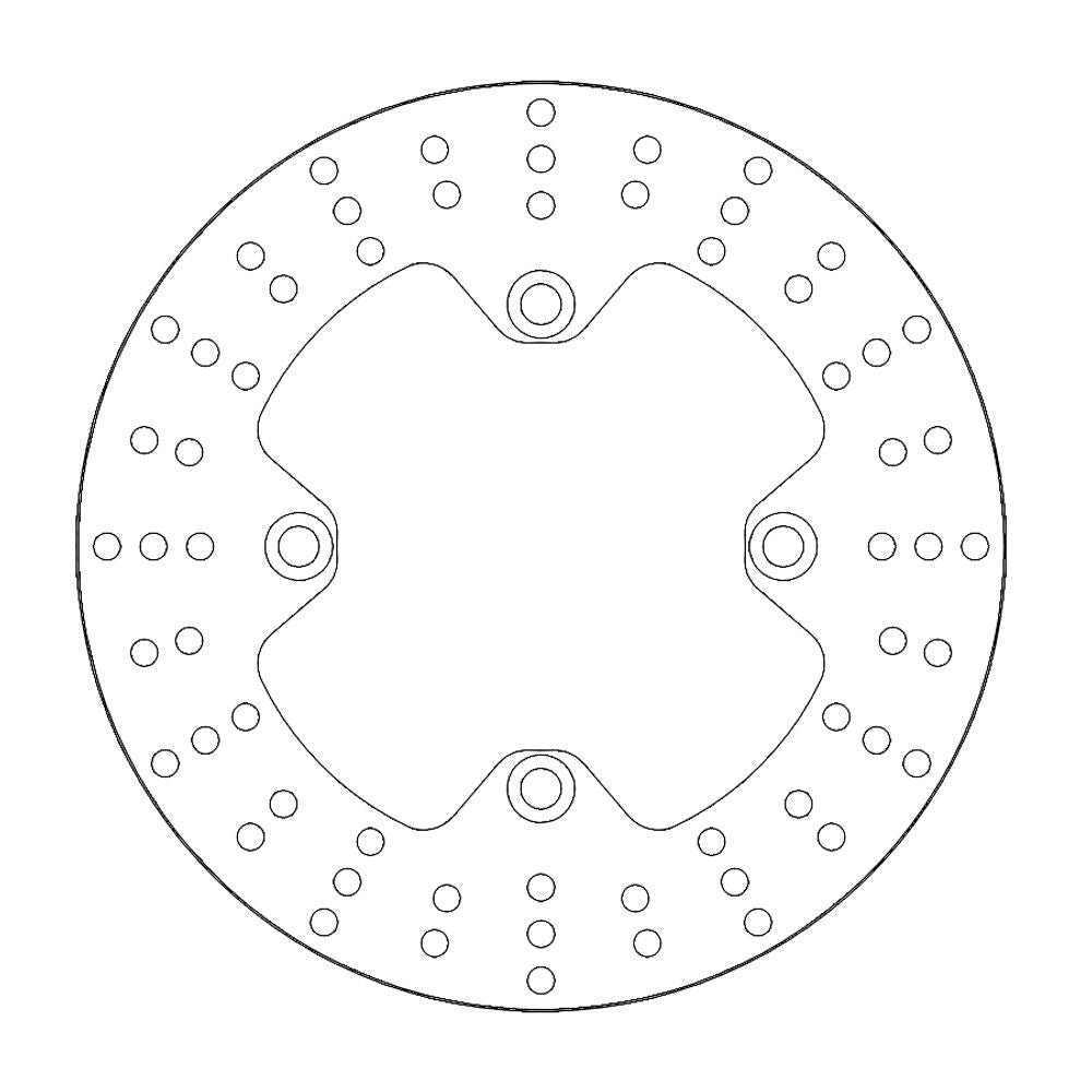 Brake Disc Road Halo - Rear - Honda: Xlv600/700 Transalp, Xrv650, Cb750, Cb900 Hornet - Grafite Offroad