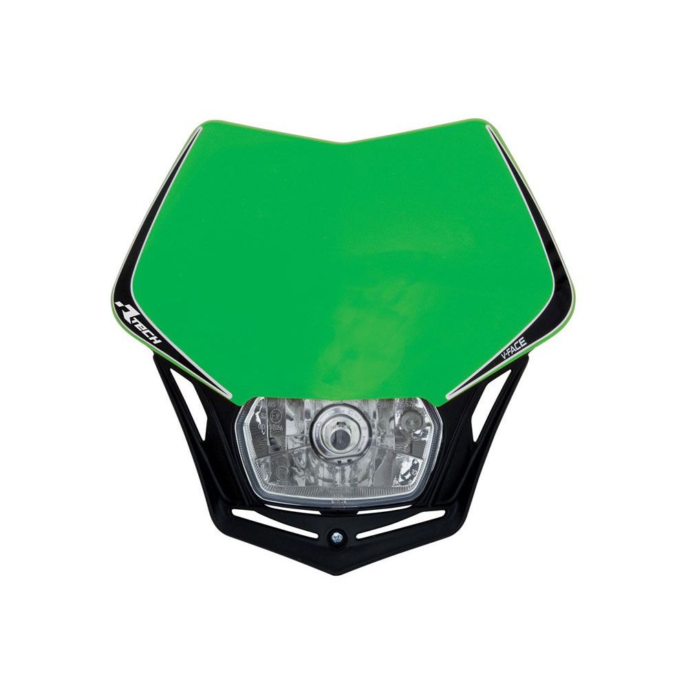 V-face Headlight Yzf Green-black Universal - Grafite Offroad