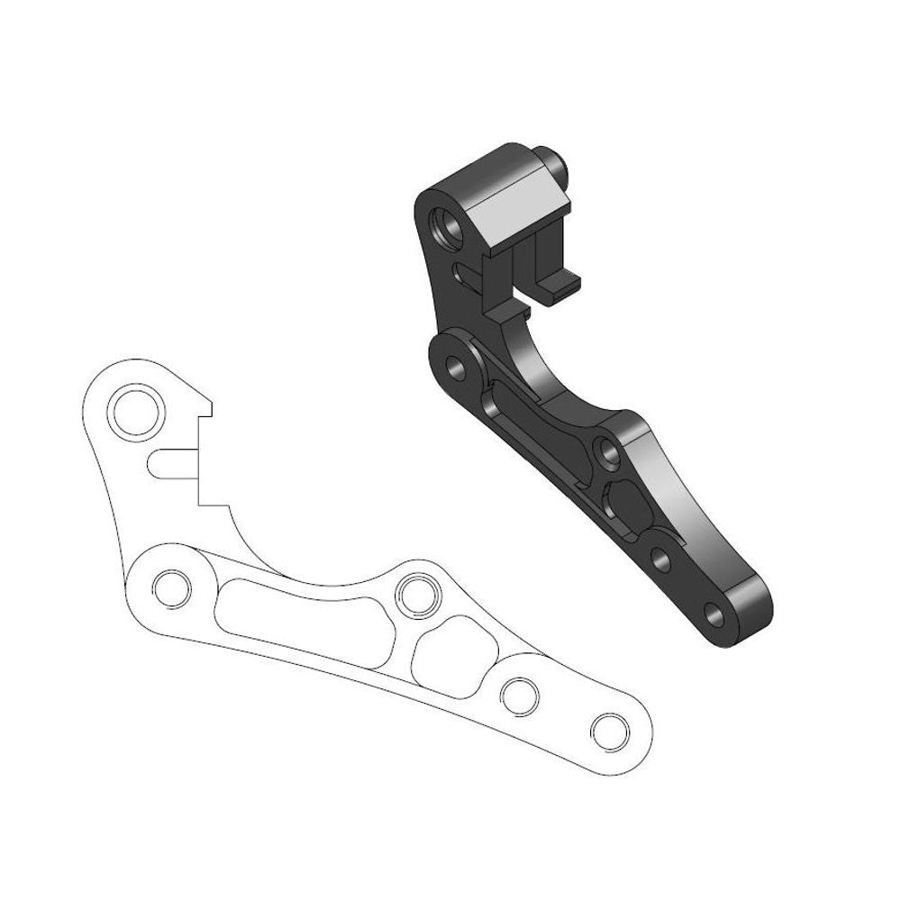 Off-road Brake Caliper Adapter 270mm Rotor - Sherco - Grafite Offroad