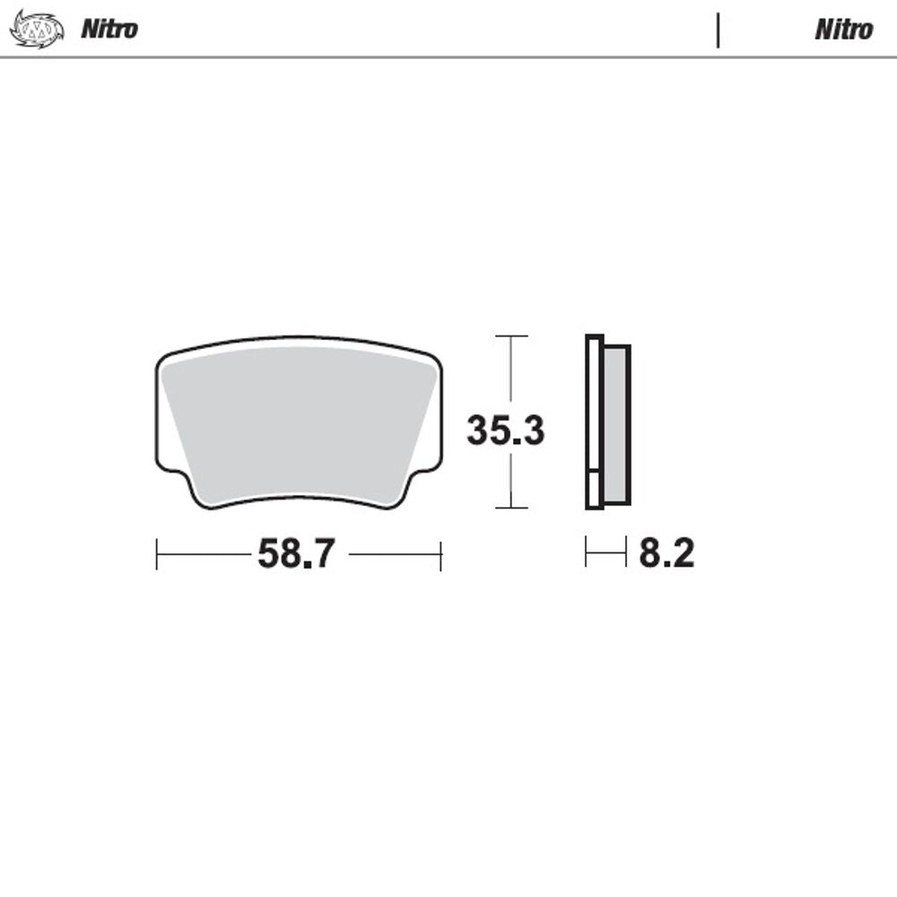 Brake Pads Nitro - Rear - Grafite Offroad